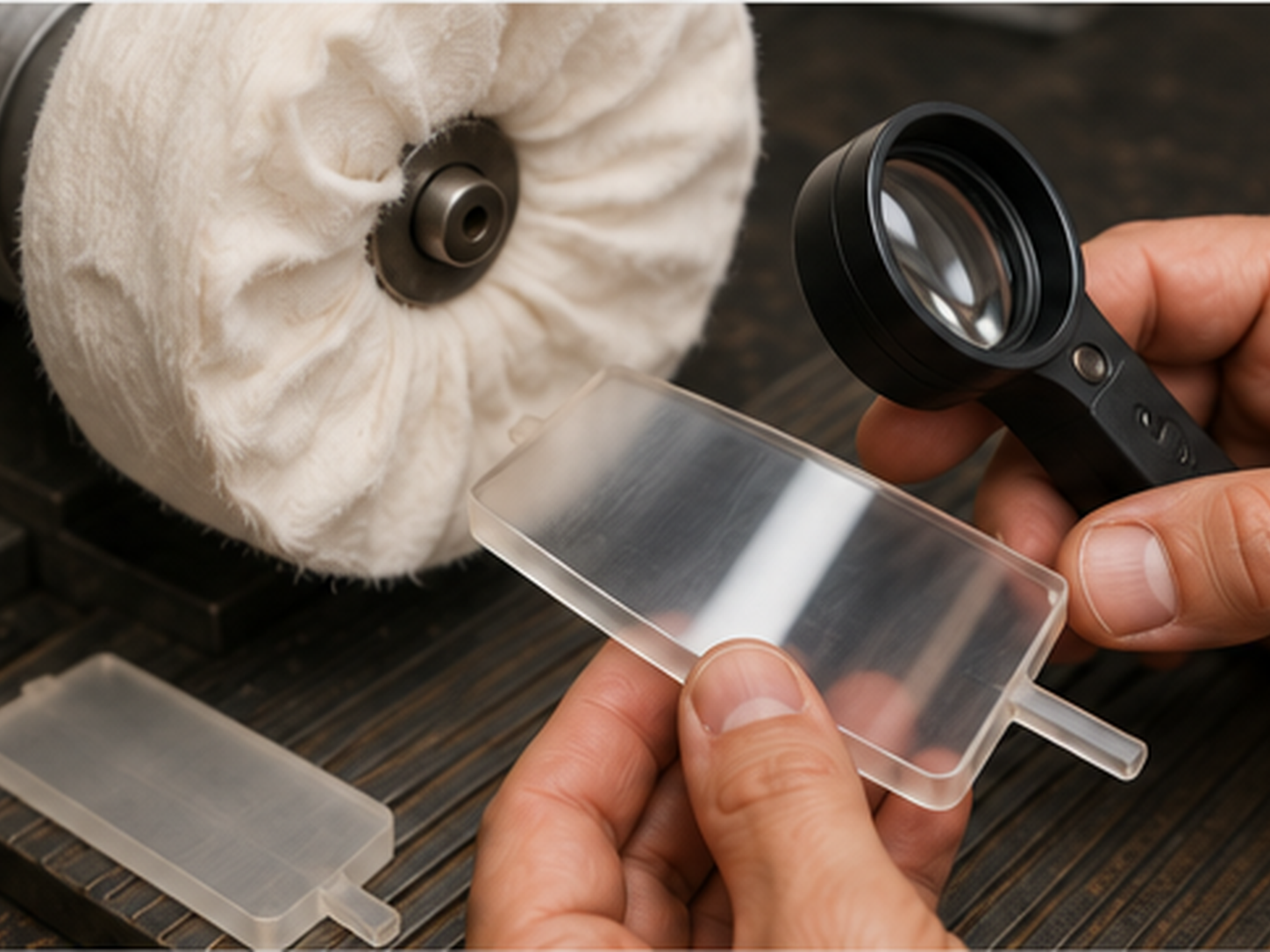 Polymer Polishing: LUXI Brown → LUXI Beige