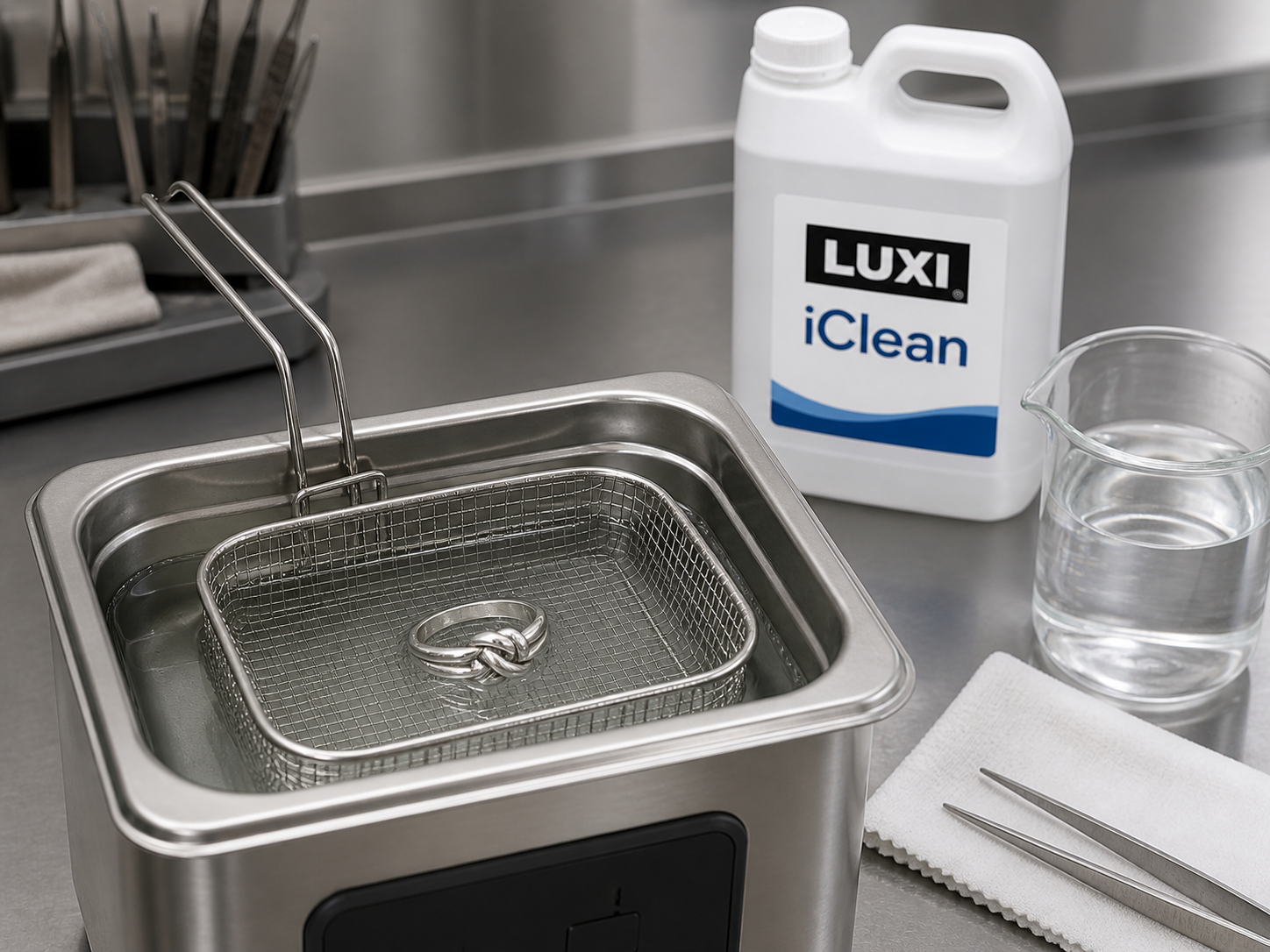 Controlled cleaning after LUXI polishing