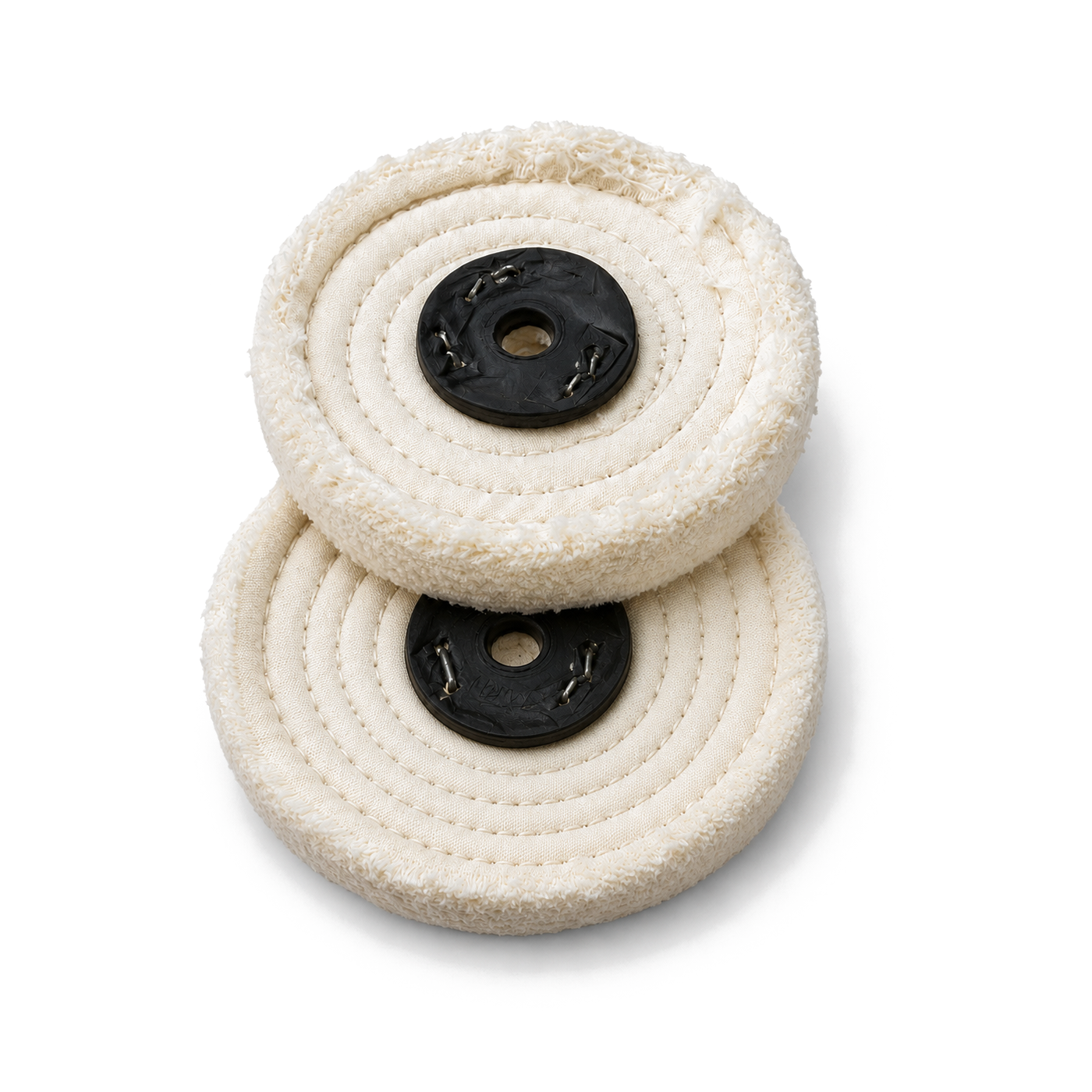 Stacked cotton wheels, stitched lower variant