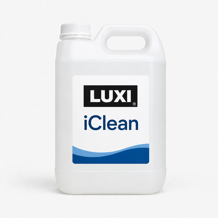 LUXI iClean canister, additive for ultrasonic cleaning bath solution.
