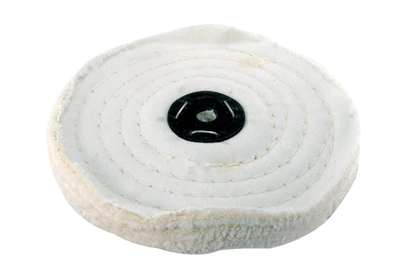 White stitched muslin buff for LUXI polishing workflow planning