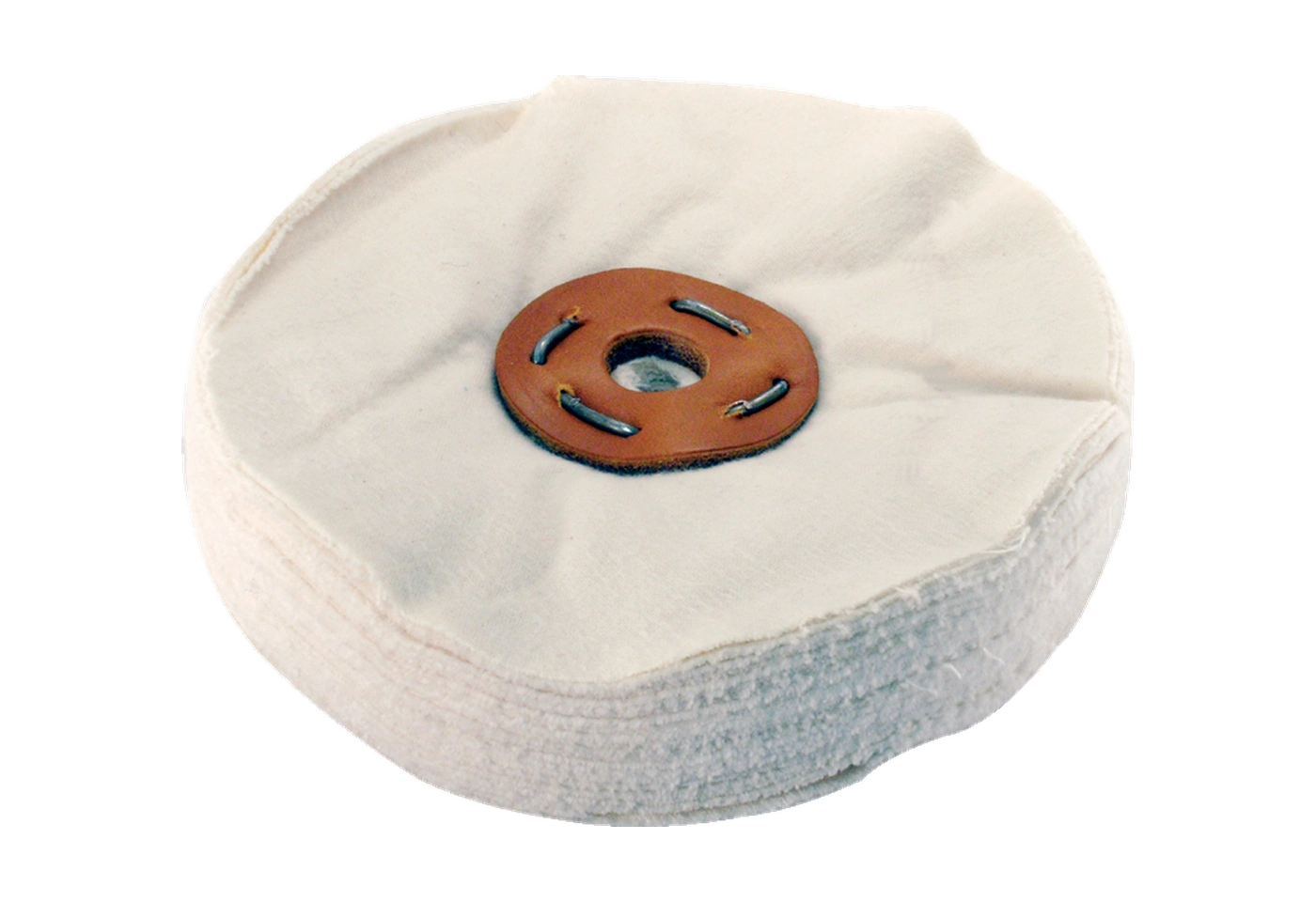White unstitched muslin buff for LUXI alternative final polishing workflow planning